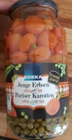 Erbsen-junge Pariser Karotten