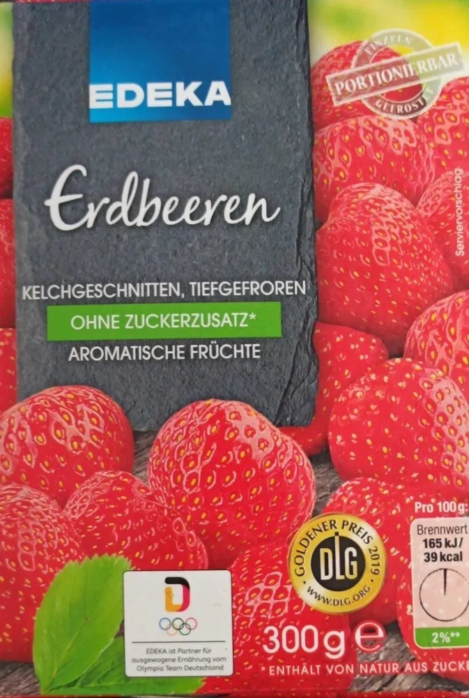 Erdbeeren tiefgefrohren