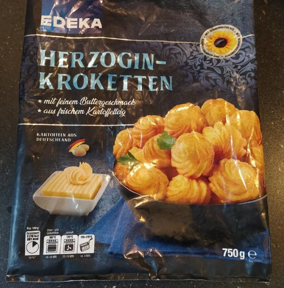EDEKA Genussmomente Herzogin-Kroketten 750g 1.69€ 1kg 2.25€
