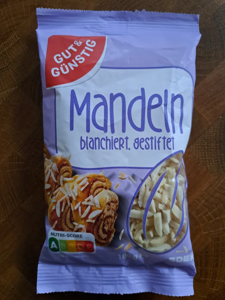 Mandeln gestiftelt