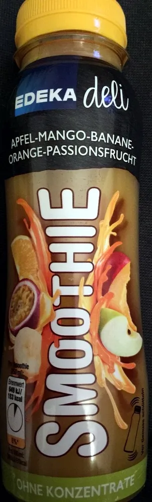 Smoothie Apfel-Mango-Banane-Orange-Passionsfrucht