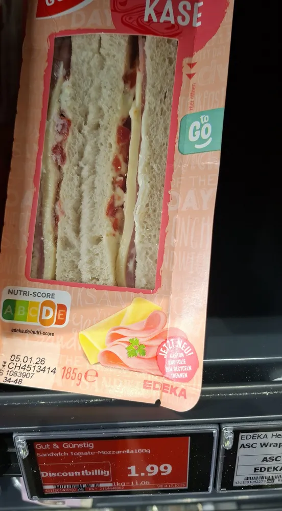 Schinken Käse Sandwich