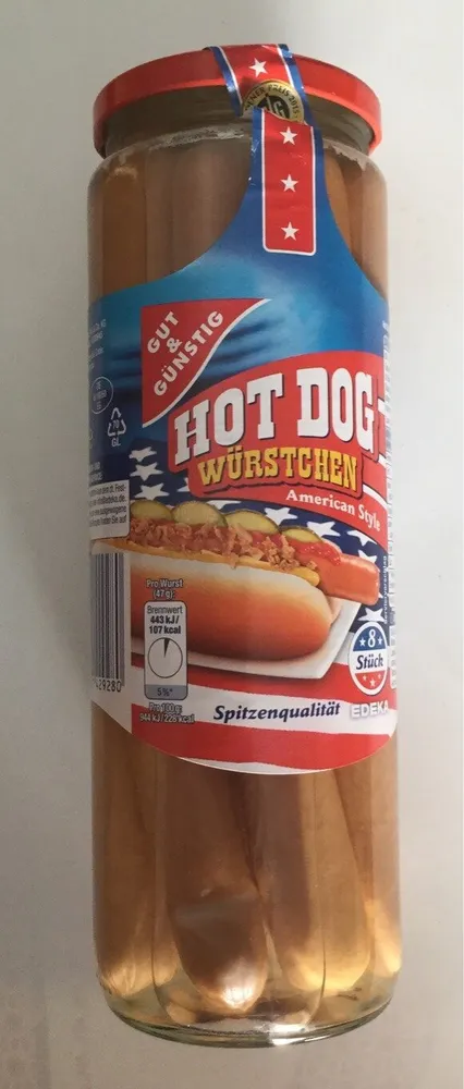 Hot Dog Würstchen