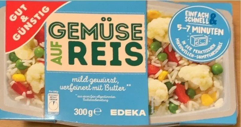 Gemüse auf Reis