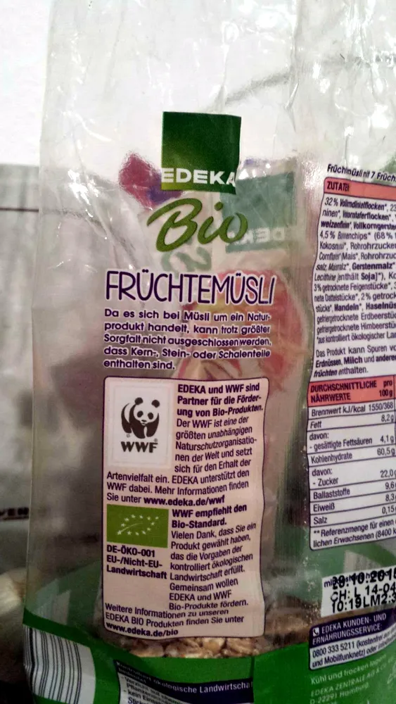 Früchte Müsli