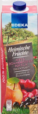 Heimische Früchte Apfel Johannisbeer Kirsch Direktsaft