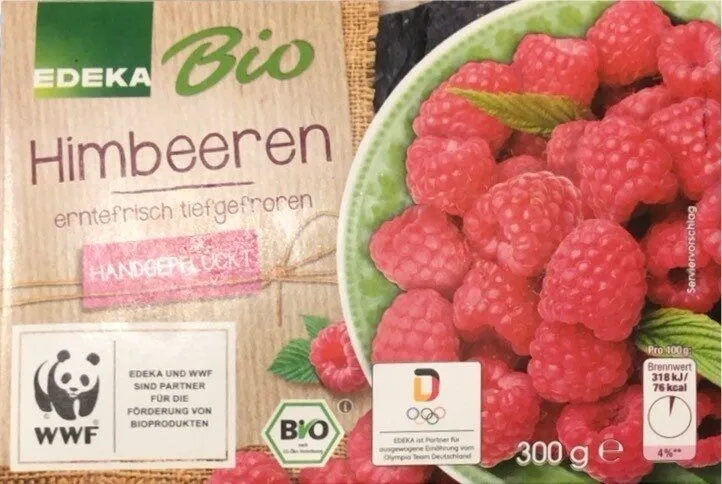 Himbeeren erntefrisch tiefgefroren