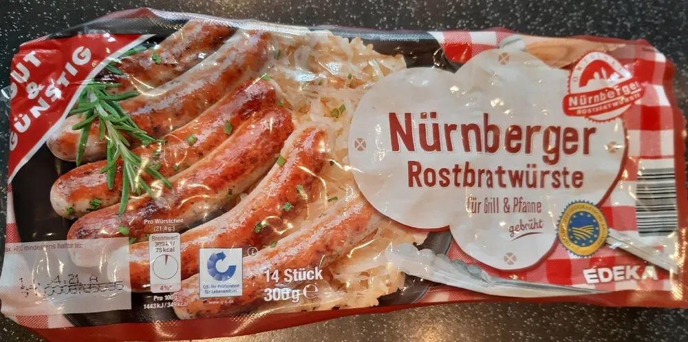 Nürnberger Rostbratwürstchen TK