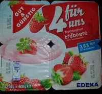 4 für uns Fruchtjoghurt Erdbeere