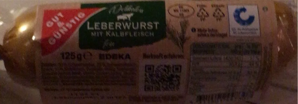 Delikatess Leberwurst mit Kalbsfleisch