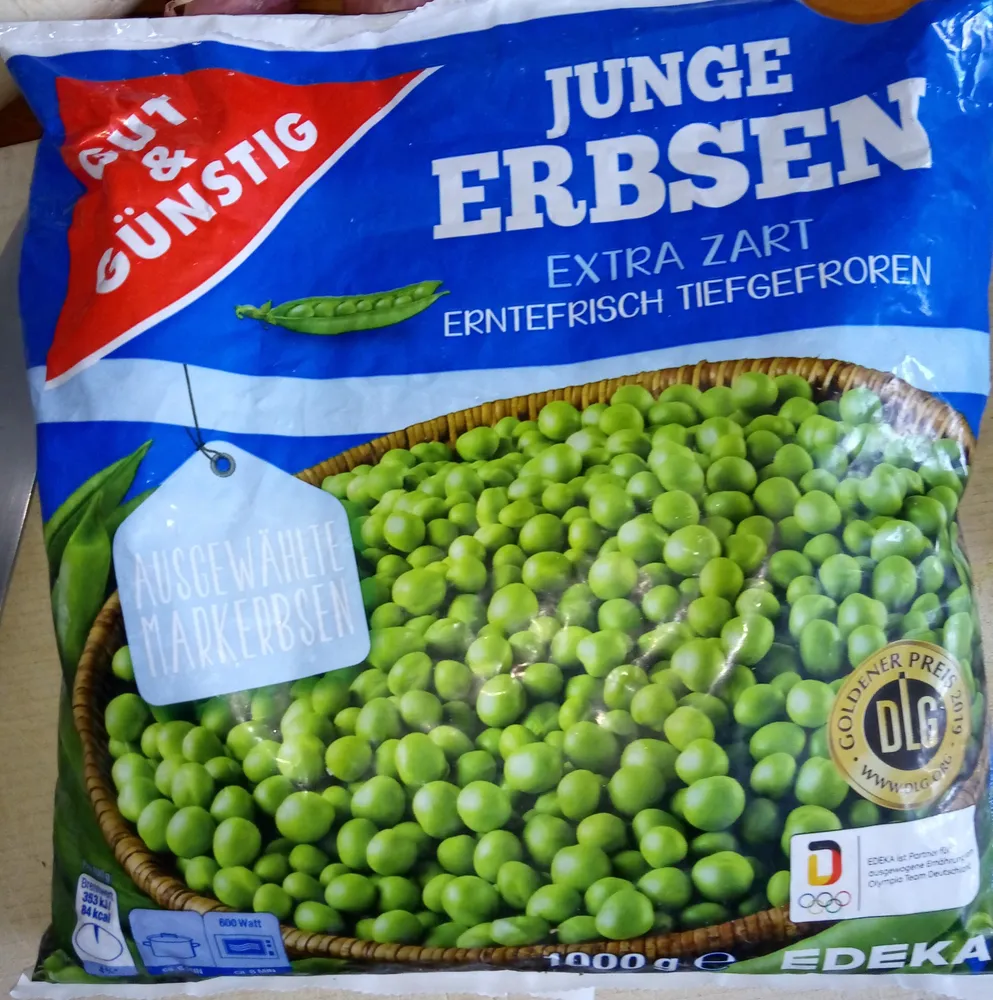 Junge Erbsen