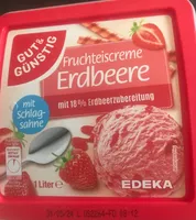 Fruchteiscreme Erdbeere