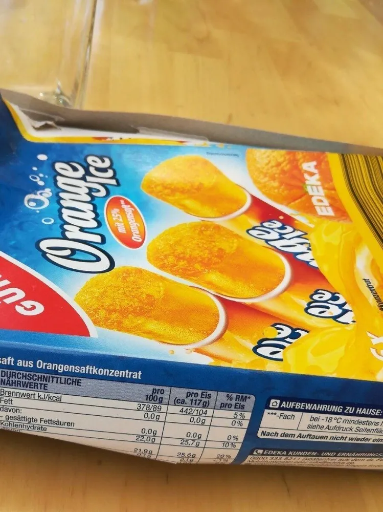 Orange ice