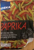 Paprika, rot, gelb und grün