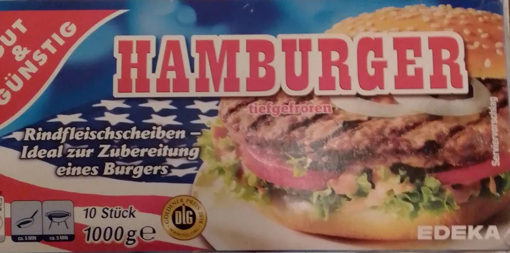 Hamburger tiefgefroren
