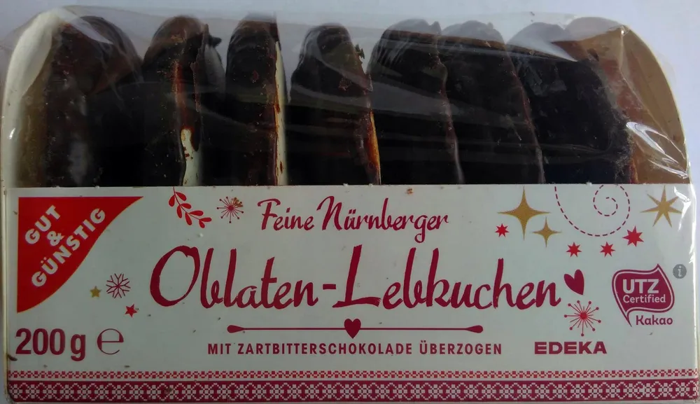 Oblaten-Lebkuchen Zartbitter