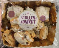 Stollenkonfekt mit Marzipanfüllung