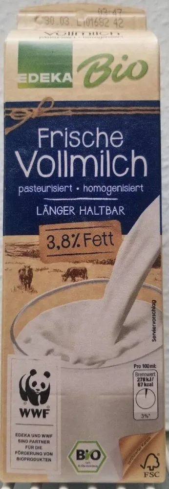 Frische Vollmilch