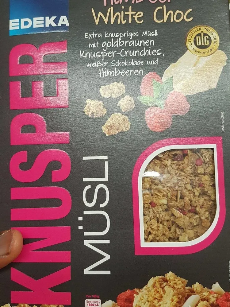 Knusper Müsli Himbeer White Choc