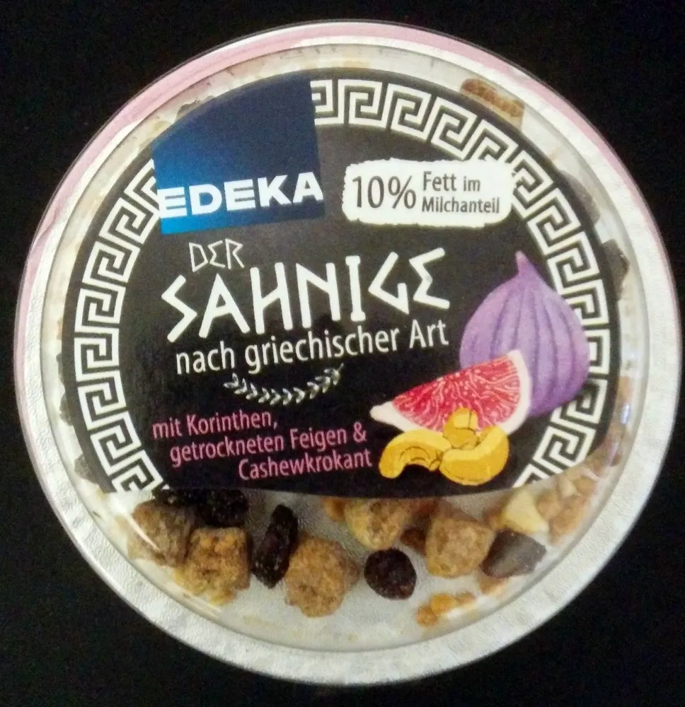 Der Sahnige mit Korinthen, getrockneten Feigen & Cashewkrokant