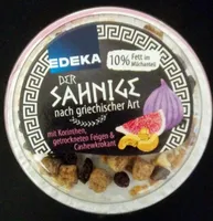 Der Sahnige mit Korinthen, getrockneten Feigen & Cashewkrokant
