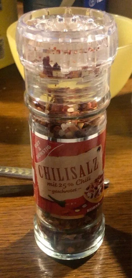 CHILISALZ mit 25% Chili -geschnitten-