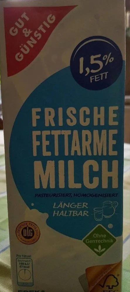 Frische Fettarme Milch