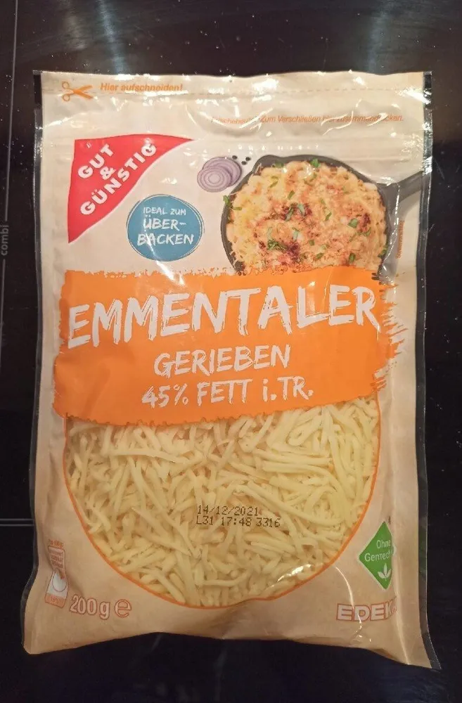 Emmentaler Gerieben Edeka