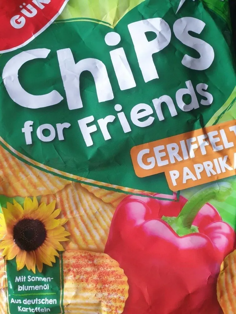 Chips Geriffelt Paprika