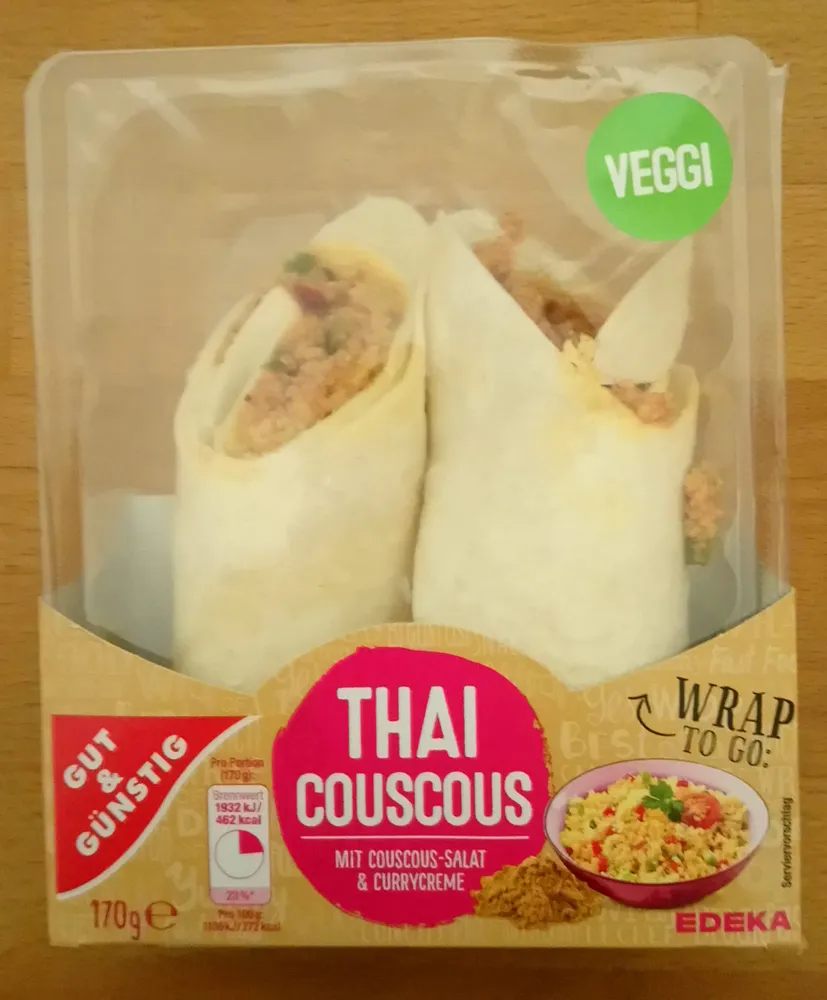 Thai Couscous Wrap