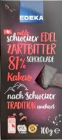 milde Schweizer Edel Zartbitterschokolade