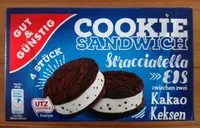 Cookie Sandwich Stracciatella Eis