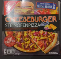 Cheeseburger Steinofenpizza