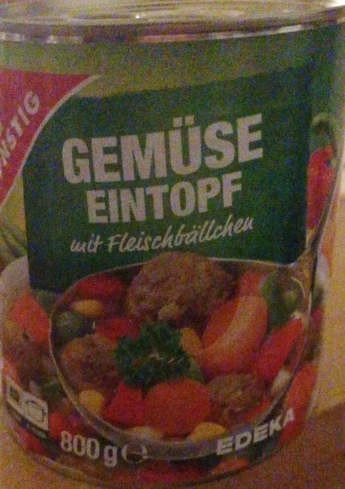 Gemüse Eintopf mit Fleischbällchen