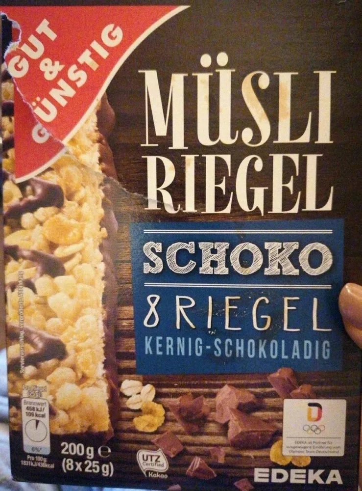 Müsli Riegel Schoko