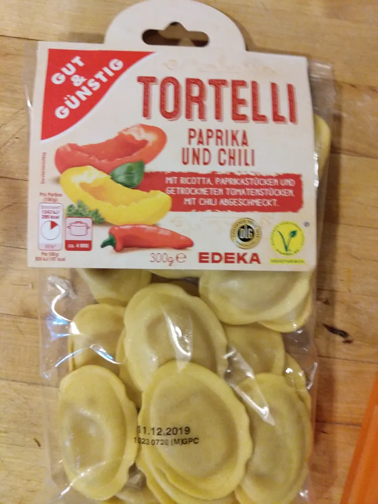 Tortelli Paprika und Chili