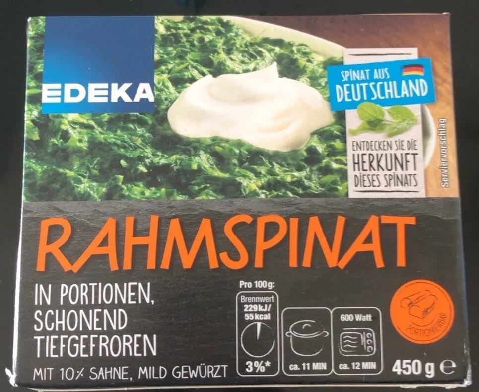 Gemüse Rahmspinat