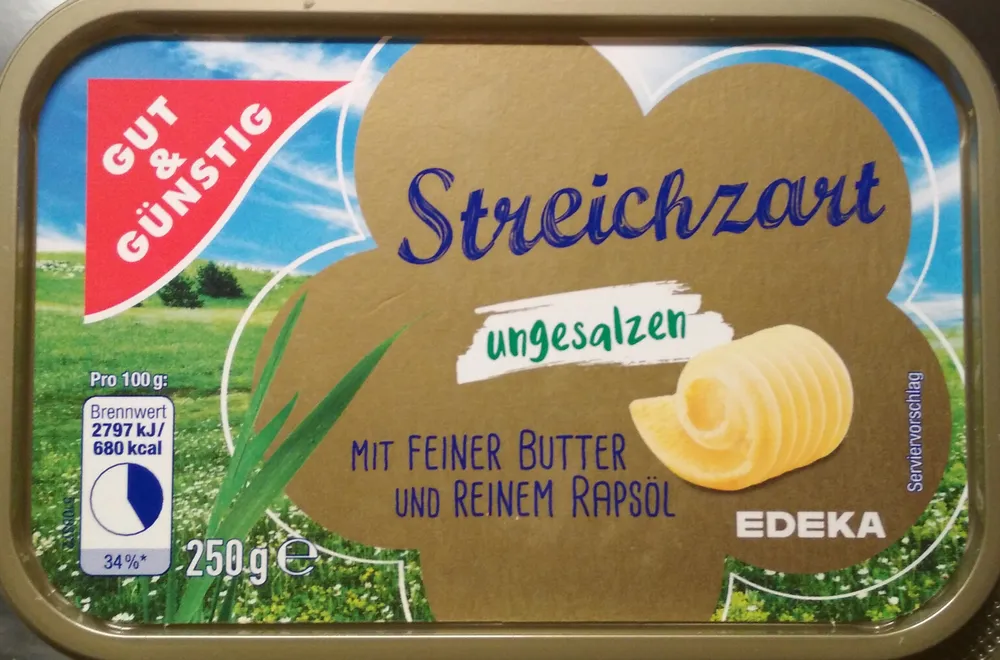 Streichzart ungesalzen