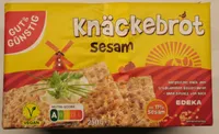 Roggenvollkorn-Knäckebrot mit Sesamsamen
