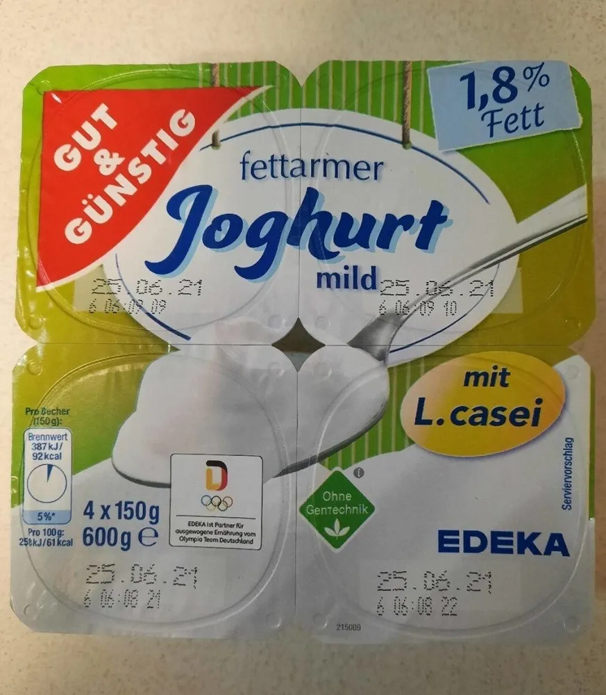 fettarmer Joghurt mild