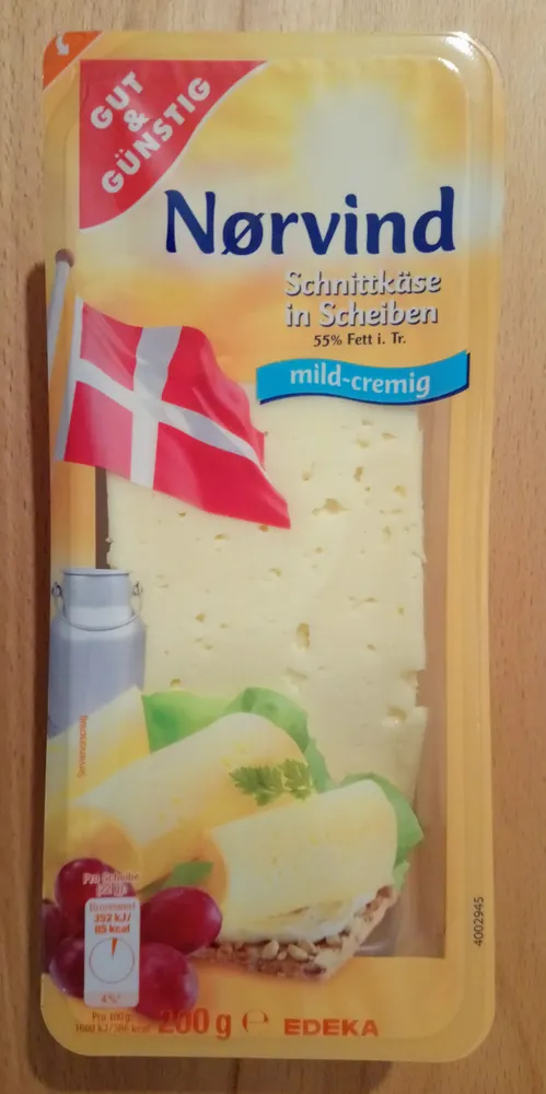 Schnittkäse in Scheiben