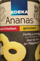 Dosenfrüchte Ananas, ganze Scheiben, gezuckert