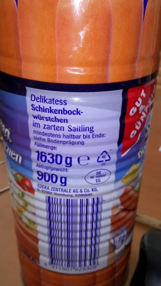 Schinken Bockwürstchen