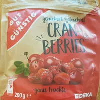 Cranberries, gezuckert, getrocknet