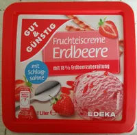Fruchteiscreme Erdbeere