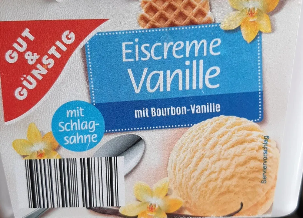 Eiscreme Vanille