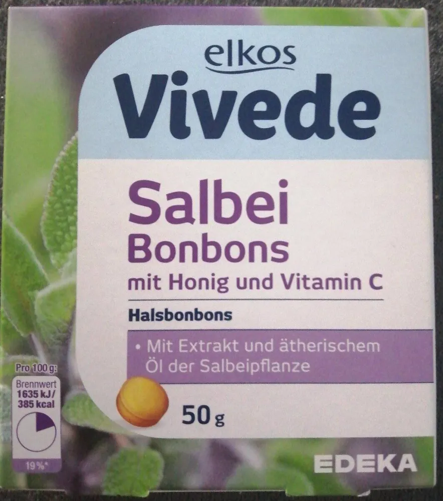 Elkos Vivede Salbei Halsbonbons