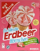 Vanille Erdbeere Hörnchen