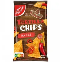 EDEKA GUT&GÜNSTIG Tortilla Chips Hot Chili 300g 1.59€ 1kg 5.30€ (2023 300g 1.92€ 1kg 6.19€)