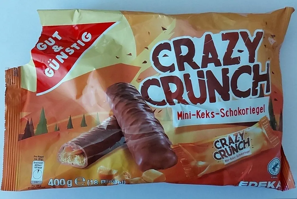 Crazy Crunch Schokoriegel